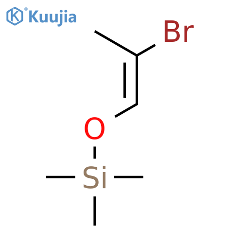 Silane, [(2-bromo-1-propenyl)oxy]trimethyl- structure