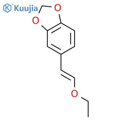 1,3-Benzodioxole, 5-(2-ethoxyethenyl)- structure