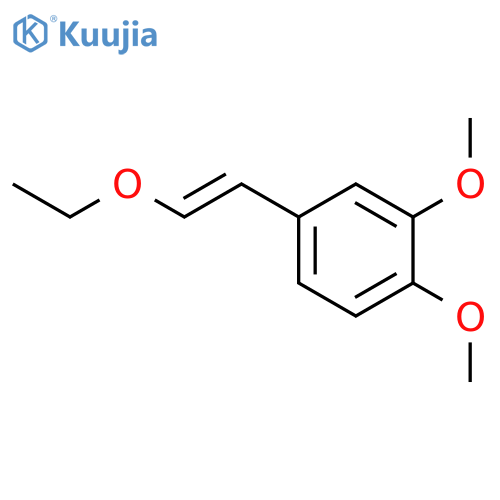 Benzene, 4-(2-ethoxyethenyl)-1,2-dimethoxy- structure