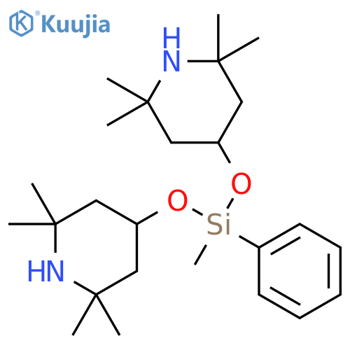 Piperidine, 4,4'-[(methylphenylsilylene)bis(oxy)]bis[2,2,6,6-tetramethyl- structure