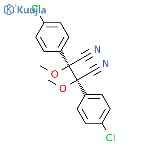 BUTANEDINITRILE, 2,3-BIS(4-CHLOROPHENYL)-2,3-DIMETHOXY-, (R*,S*)- structure