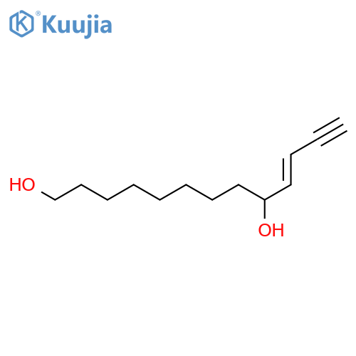 10-Tridecen-12-yne-1,9-diol, (E)- structure