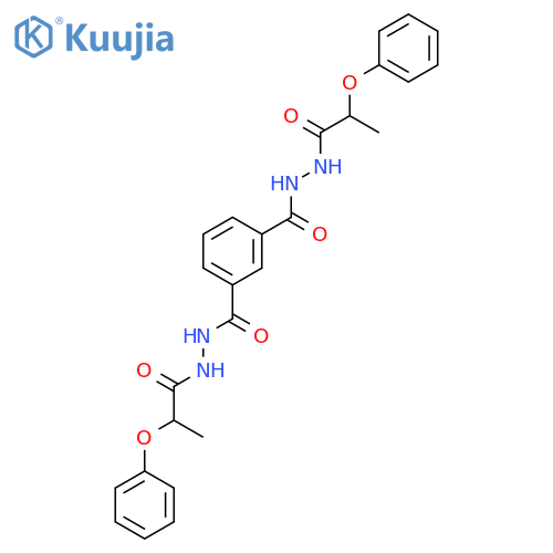 1,3-Benzenedicarboxylicacid, 1,3-bis[2-(1-oxo-2-phenoxypropyl)hydrazide] structure