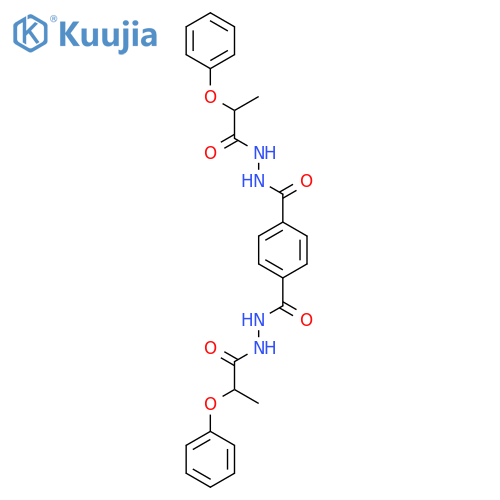 1,4-Benzenedicarboxylic acid, bis[2-(1-oxo-2-phenoxypropyl)hydrazide] structure