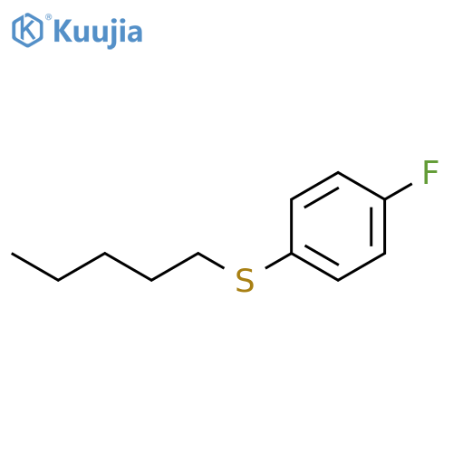 Benzene, 1-fluoro-4-(pentylthio)- structure