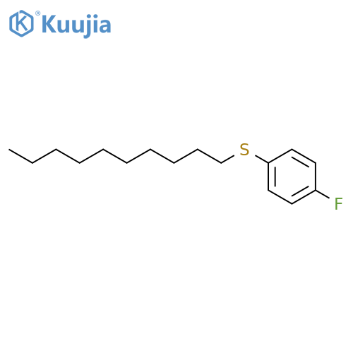 Benzene, 1-(decylthio)-4-fluoro- structure