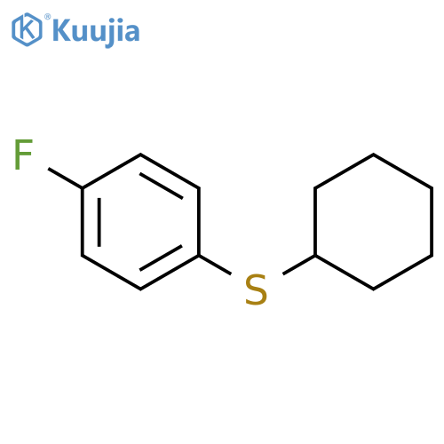 Benzene, 1-(cyclohexylthio)-4-fluoro- structure