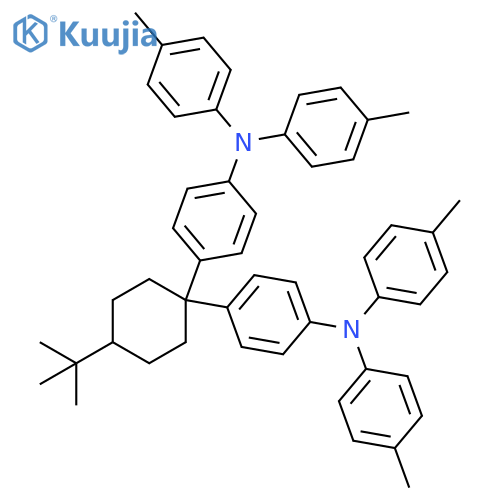 Benzenamine, 4,4'-[4-(1,1-dimethylethyl)cyclohexylidene]bis[N,N-bis(4-methylphenyl)- structure