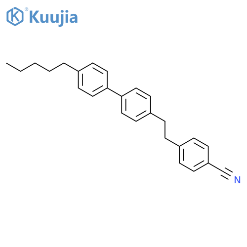 Benzonitrile, 4-[2-(4'-pentyl[1,1'-biphenyl]-4-yl)ethyl]- structure
