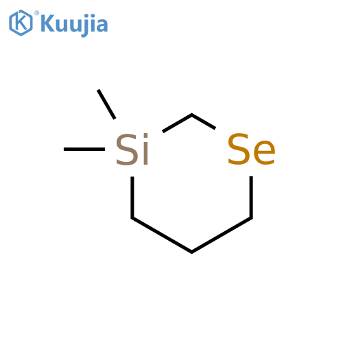 1-Selena-3-silacyclohexane, 3,3-dimethyl- structure