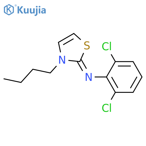 Benzenamine, N-(3-butyl-2(3H)-thiazolylidene)-2,6-dichloro- structure