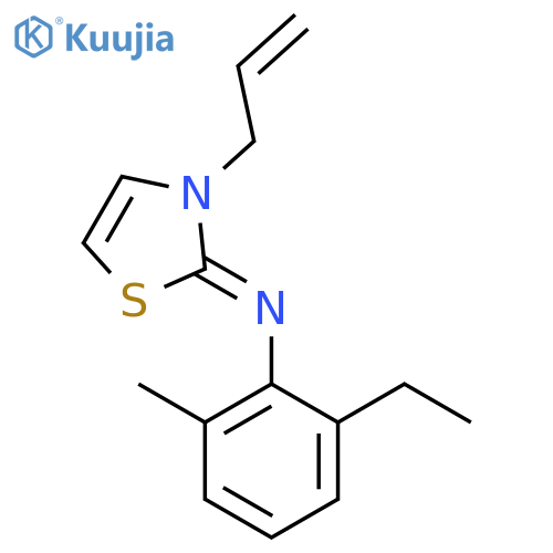 Benzenamine, 2-ethyl-6-methyl-N-[3-(2-propenyl)-2(3H)-thiazolylidene]- structure