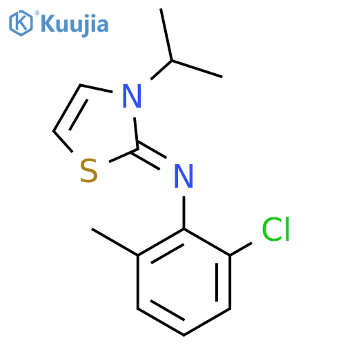 Benzenamine,2-chloro-6-methyl-N-[3-(1-methylethyl)-2(3H)-thiazolylidene]- structure