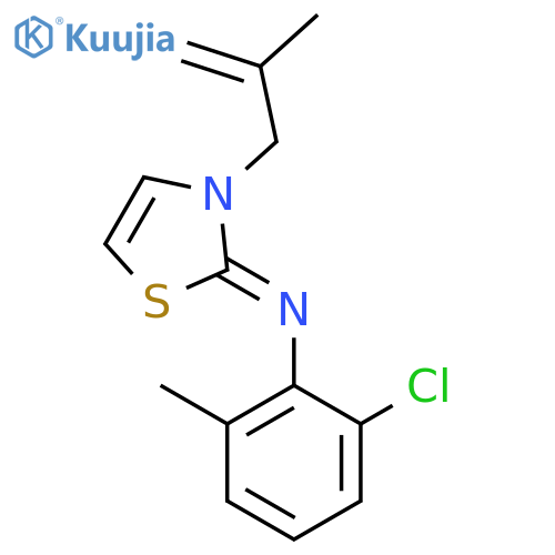 Benzenamine,2-chloro-6-methyl-N-[3-(2-methyl-2-propenyl)-2(3H)-thiazolylidene]- structure