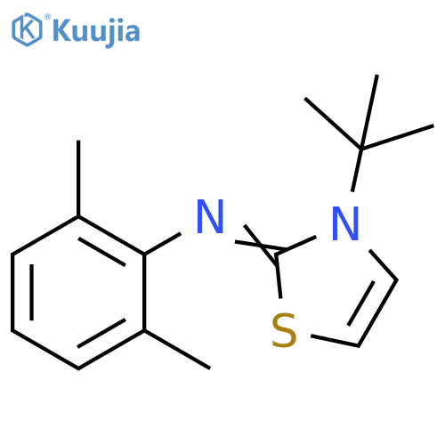 Benzenamine,N-[3-(1,1-dimethylethyl)-2(3H)-thiazolylidene]-2,6-dimethyl- structure