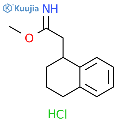 1-Naphthaleneethanimidic acid, 1,2,3,4-tetrahydro-, methyl ester, hydrochloride (1:1) structure