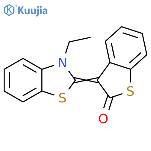 Benzo[b]thiophen-2(3H)-one, 3-(3-ethyl-2(3H)-benzothiazolylidene)- structure