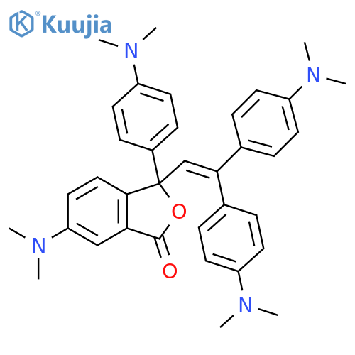 1(3H)-Isobenzofuranone,3-[2,2-bis[4-(dimethylamino)phenyl]ethenyl]-6-(dimethylamino)-3-[4-(dimethylamino)phenyl]- structure
