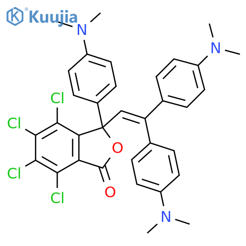 1(3H)-Isobenzofuranone,3-[2,2-bis[4-(dimethylamino)phenyl]ethenyl]-4,5,6,7-tetrachloro-3-[4-(dimethylamino)phenyl]- structure
