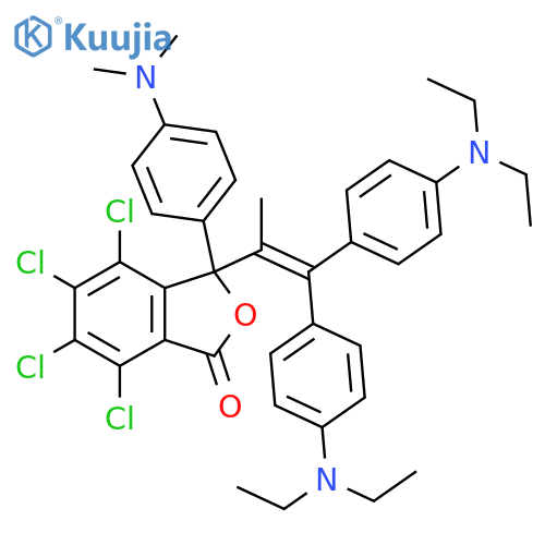 1(3H)-Isobenzofuranone,3-[2,2-bis[4-(diethylamino)phenyl]-1-methylethenyl]-4,5,6,7-tetrachloro-3-[4-(dimethylamino)phenyl]- structure