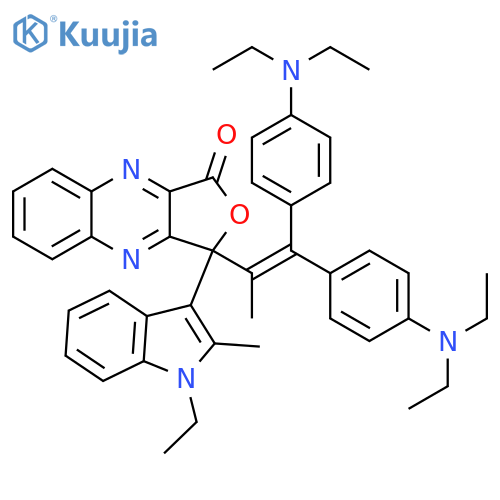 Furo[3,4-b]quinoxalin-1(3H)-one,3-[2,2-bis[4-(diethylamino)phenyl]-1-methylethenyl]-3-(1-ethyl-2-methyl-1H-indol-3-yl)- structure