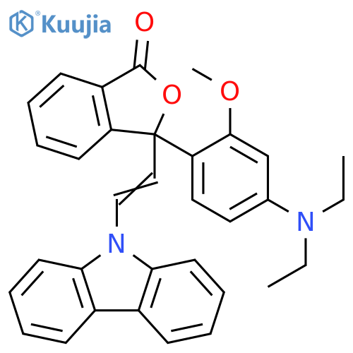 1(3H)-Isobenzofuranone,3-[2-(9H-carbazol-9-yl)ethenyl]-3-[4-(diethylamino)-2-methoxyphenyl]- structure
