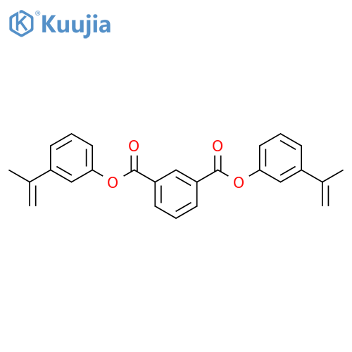 1,3-Benzenedicarboxylic acid, bis[3-(1-methylethenyl)phenyl] ester structure