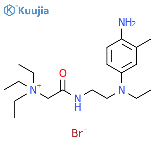Ethanaminium, 2-[[2-[(4-amino-3-methylphenyl)ethylamino]ethyl]amino]-N,N,N-triethyl-2-oxo-, bromide (1:1) structure