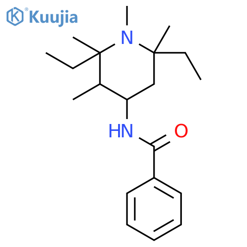 Benzamide, N-(2,6-diethyl-1,2,3,6-tetramethyl-4-piperidinyl)- structure