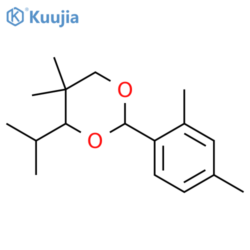 1,3-Dioxane, 2-(2,4-dimethylphenyl)-5,5-dimethyl-4-(1-methylethyl)- structure