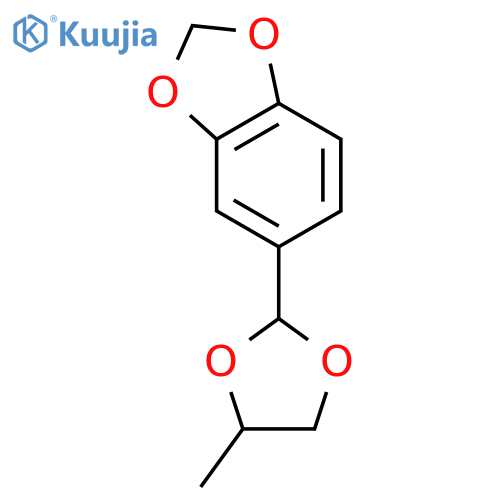 5-(4-Methyl-1,3-dioxolan-2-yl)-1,3-benzodioxole structure