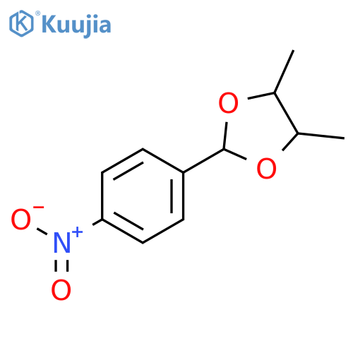 1,3-Dioxolane, 4,5-dimethyl-2-(4-nitrophenyl)- structure