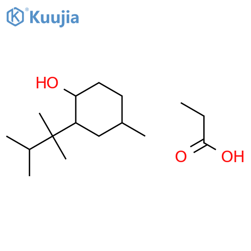 Cyclohexanol, 4-methyl-2-(1,1,2-trimethylpropyl)-, propanoate structure