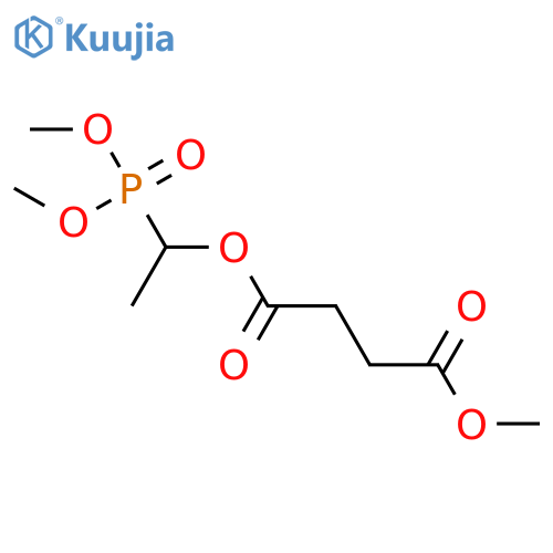 Butanedioic acid, 1-(dimethoxyphosphinyl)ethyl methyl ester structure