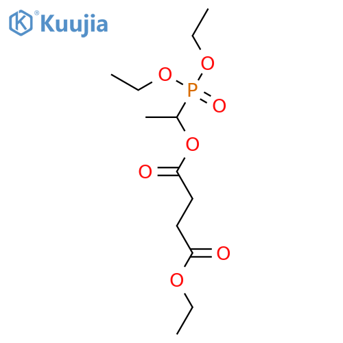 Butanedioic acid, 1-(diethoxyphosphinyl)ethyl ethyl ester structure
