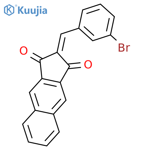 1H-Benz[f]indene-1,3(2H)-dione, 2-[(3-bromophenyl)methylene]- structure
