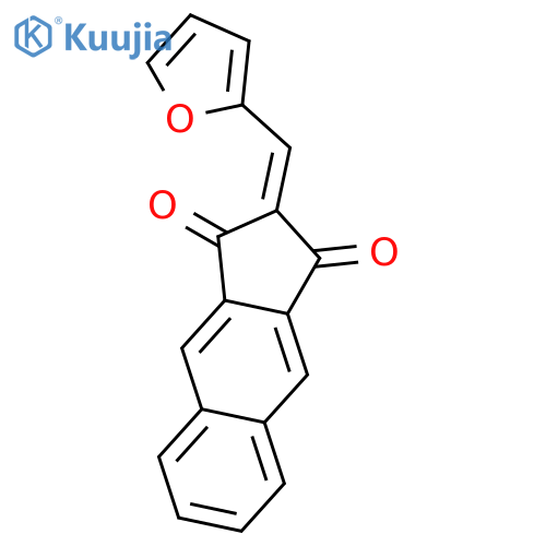 1H-Benz[f]indene-1,3(2H)-dione, 2-(2-furanylmethylene)- structure
