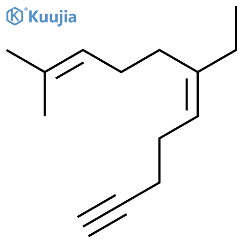 5,9-Undecadien-1-yne, 6-ethyl-10-methyl-, (E)- structure