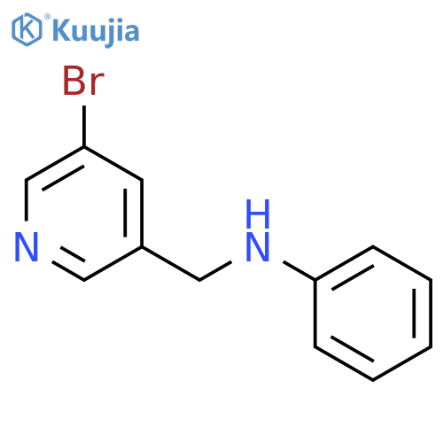 N-((5-Bromopyridin-3-yl)methyl)aniline structure