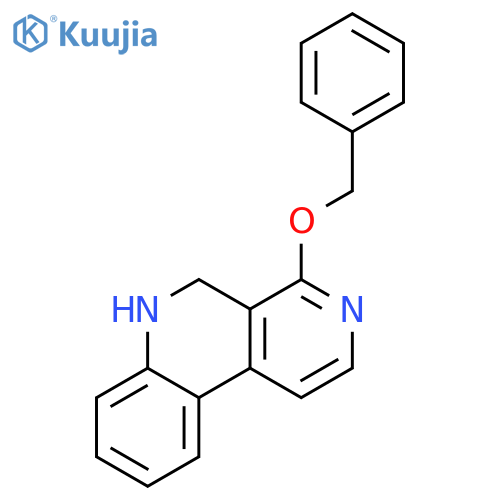 Benzo[c][2,7]naphthyridine, 5,6-dihydro-4-(phenylmethoxy)- structure