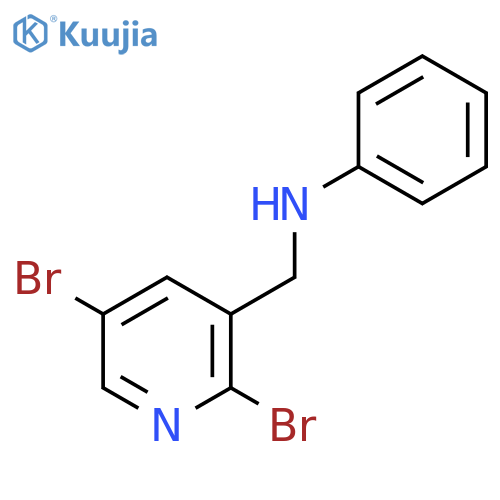 3-Pyridinemethanamine, 2,5-dibromo-N-phenyl- structure