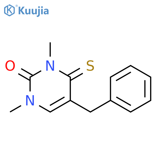2(1H)-Pyrimidinone,3,4-dihydro-1,3-dimethyl-5-(phenylmethyl)-4-thioxo- structure