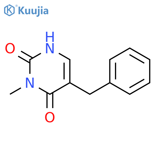 2,4(1H,3H)-Pyrimidinedione, 3-methyl-5-(phenylmethyl)- structure