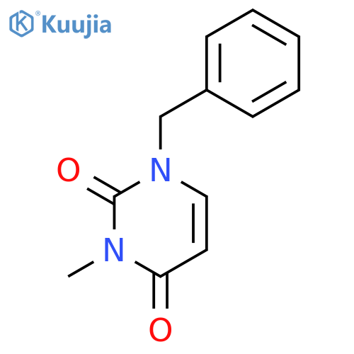 1-benzyl-3-methyl-1,2,3,4-tetrahydropyrimidine-2,4-dione structure