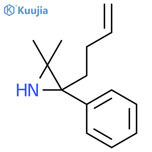 Aziridine, 2-(3-butenyl)-3,3-dimethyl-2-phenyl- structure