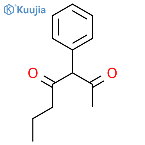 2,4-HEPTANEDIONE, 3-PHENYL- structure