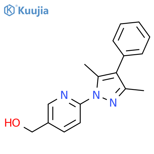 3-PYRIDINEMETHANOL, 6-(3,5-DIMETHYL-4-PHENYL-1H-PYRAZOL-1-YL)- structure