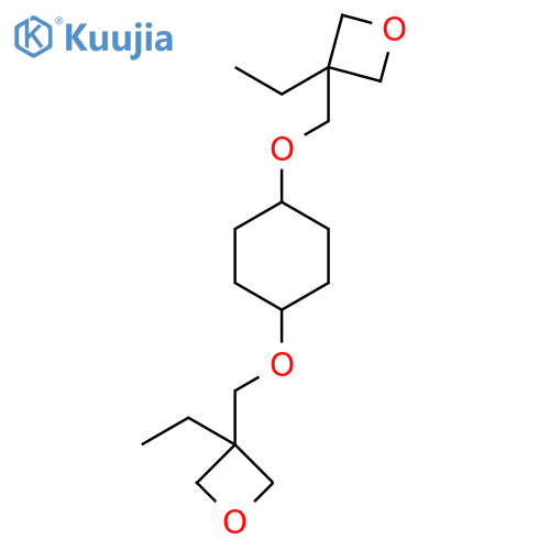 Oxetane, 3,3'-[1,4-cyclohexanediylbis(oxymethylene)]bis[3-ethyl- structure