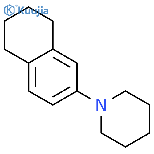 PIPERIDINE, 1-(5,6,7,8-TETRAHYDRO-2-NAPHTHALENYL)- structure