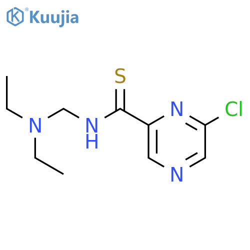 Pyrazinecarbothioamide, 6-chloro-N-[(diethylamino)methyl]- structure